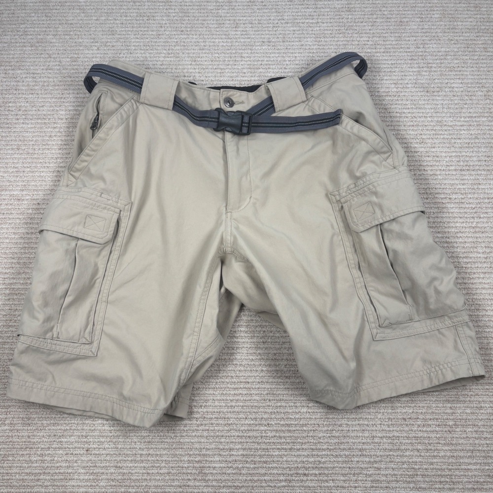 Duluth Trading Shorts On The Fly Mens Large Tan 59313 Hiking Utility Outdoors